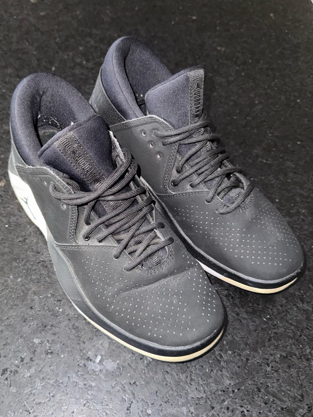 UEC Nike Air Jordan Flight Black Mesh sneakers SZ 5.5Y